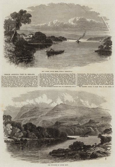 Bezoek van Prins Arthur aan Ierland door Edmund Morison Wimperis